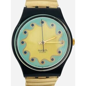 Swatch Watch AGATHOS GN140 1994 Rare Swiss Made Quartz Flex Band Box & Battery